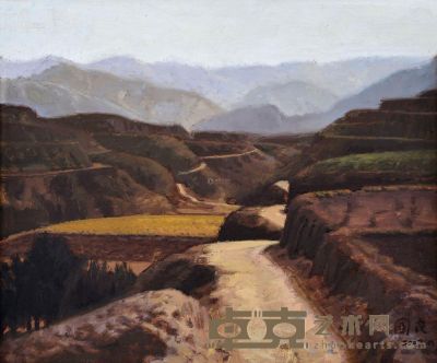 尹国良  山路 50×60cm