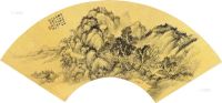周镛 庚辰（1880）年作 溪山隐庐 扇片