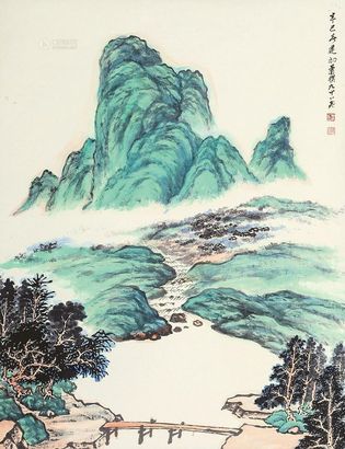 萧建初 山水