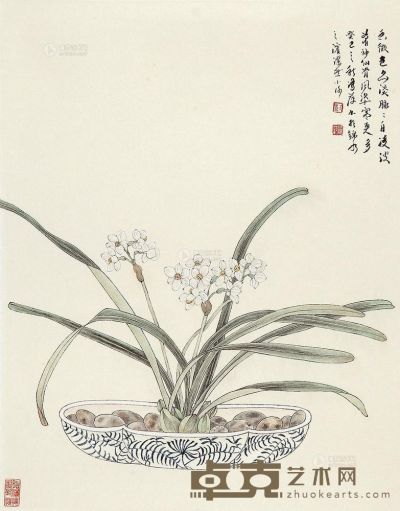 彭鹭萍 画微色为淡 镜片 39.5×49.5cm