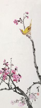 沈威峰 花鸟 镜片