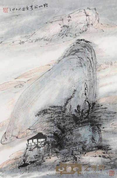 常进 野山寂寥 镜片 46×68cm