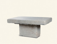 元·汉白石长方形石桌