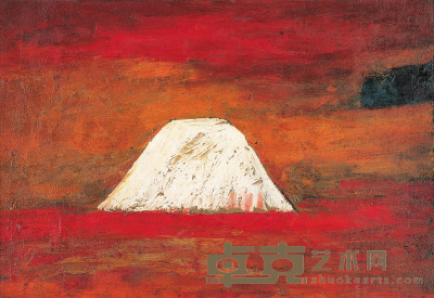 李青萍 富士山 55×75cm