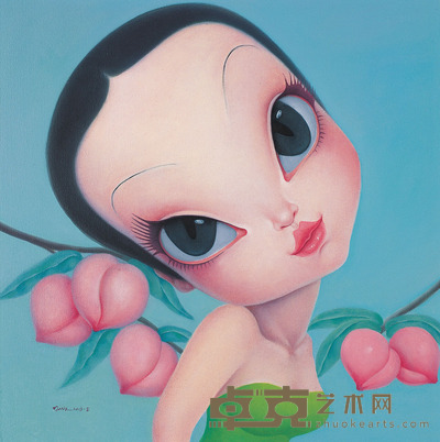 柯海霞 桃子成熟了 60×60cm