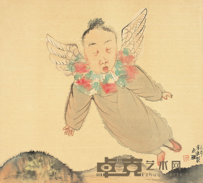 李津 御风 42×46cm