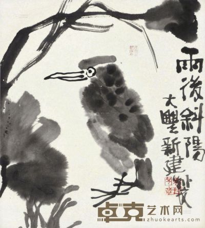 朱新建 花鸟 册页 30×34cm