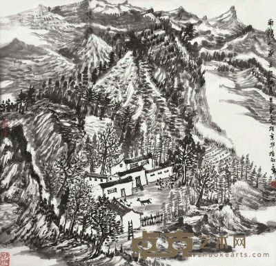 王永亮 2012年作 山水 镜片 67×68cm