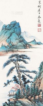 余绍宋 山水 托片