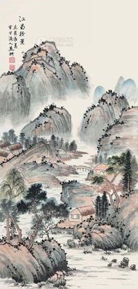 陈燕妍 2012年作 江南胜景 立轴