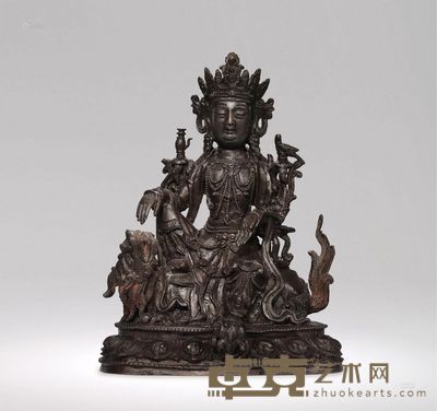 狮吼观音 高20.5cm