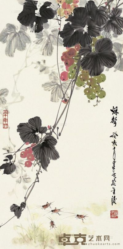 杨建侯 癸亥（1983）年作 秋声 立轴 67×33cm