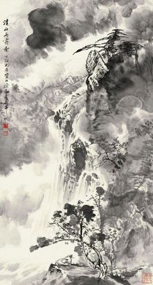 徐志文 丁卯（1987）年作 溪山雨霁 立轴