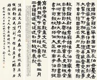 汪克埙 俞宗海 癸亥（1923）年作 隶书 楷书 （四幅） 屏轴