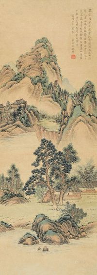 文徵明 嘉靖五年（1526）年作 深山书屋 立轴