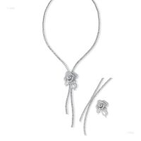 天然钻石「玫瑰」项链（胸针、吊坠及项链三用）