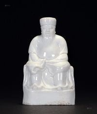 清中期 德化白釉财神像
