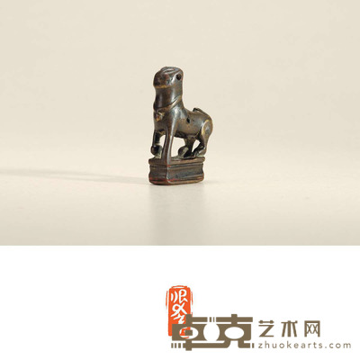 元·狮钮铜押记 1.4×3.6×5.5cm