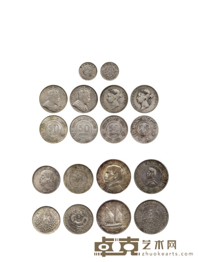 清-民国· 银币一组九枚 数量：9