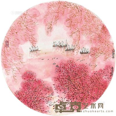 李亚新 太湖之春 卡纸镜片 直径44cm