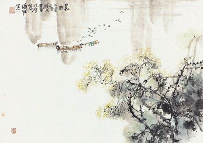 李海陆 晨曲 镜心