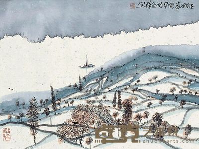 朱道平 江南春 镜心 40×30cm
