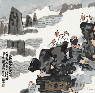 刘二刚 鸢飞戾天者 镜心 68×68cm