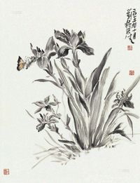 刘懿 水仙花 镜心