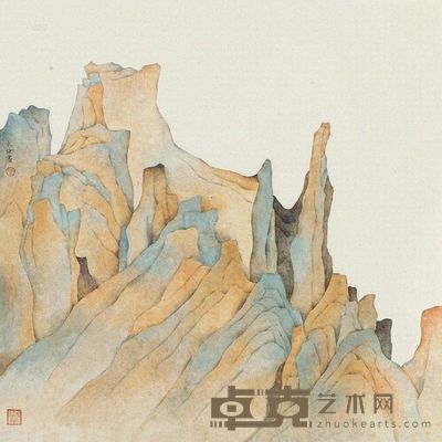 杨永俭 大荒山 镜心 67×65cm