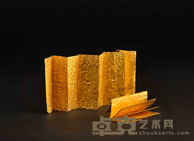 “孙武郎”、“石元郎”金叶子 长10cm 宽4cm 重74克