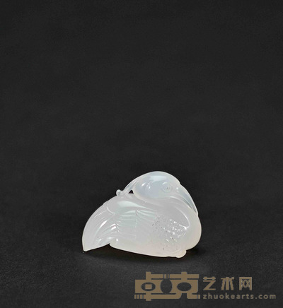 玛瑙鹤 长3.5cm 高2.5cm