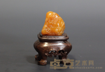 寿山田石薄意印章 (14.6克)