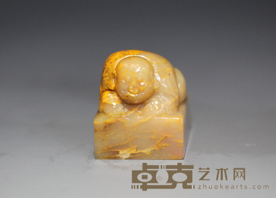巴林石带钮印章 3.5×3.1cm×3cm