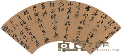 申时行 行书 七言诗 49×17cm
