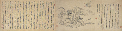 秦树敏 萝溪老屋图