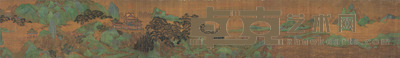 佚名 游春图 240×34.5cm