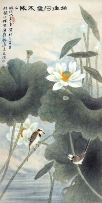 董希源 戊寅（1998）年作 相逢何处不依依 镜片