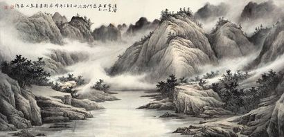 董希源 丙子（1996）年作 溪声常在 镜片