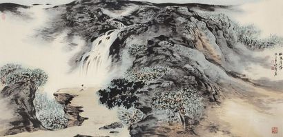 车鹏飞 林泉清胜 镜框