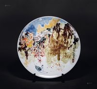 贺成  彩绘西风吹下红雨来赏盘