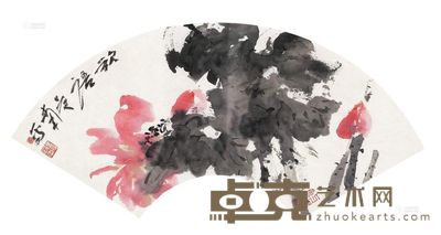 吴冠南 欲语 扇片 21.5×60cm