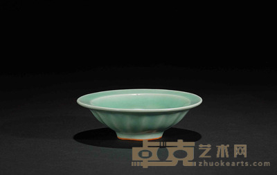 龙泉窑粉青釉双鱼洗 口径12.5cm 高4cm
