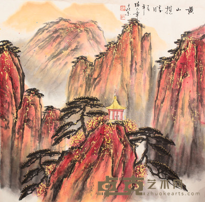 陈大章 山水镜片 69×68