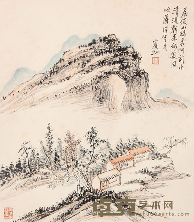 黄宾虹 山水立轴 39×34