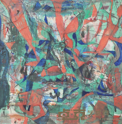 聂干因 戏剧脸谱 68*68CM 4.16平尺