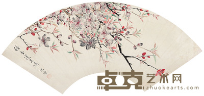 倪璨 花卉 19×51cm.