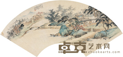 吴青霞 秋郊图 52.5×18.5cm