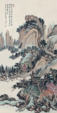 吴琴木 1948年 山水 镜心