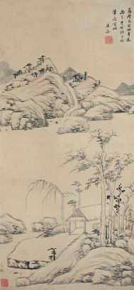 文嘉 1575年 山居图 立轴