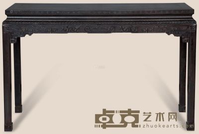 梓檀雕夔龙半桌 120×36×82cm